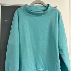 Dudley Stephens Brighton boatneck fleece in mint green